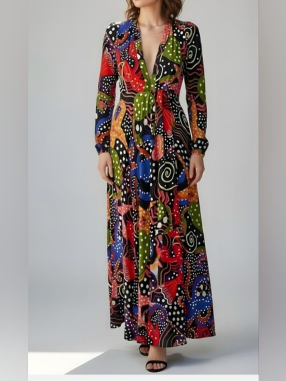 Farm Rio Under The Sea Maxi Dress